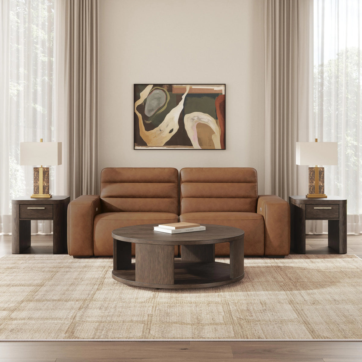 Modero 2-Piece Power Reclining Sectional Loveseat