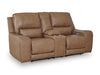 Silverbrooke Power Reclining Loveseat with Console