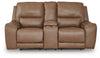 Silverbrooke Power Reclining Loveseat with Console